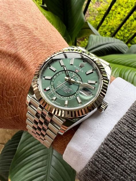 sky dweller mint green jubilee.